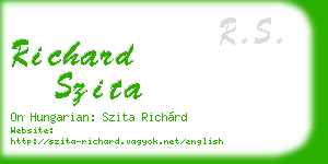 richard szita business card