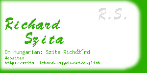 richard szita business card